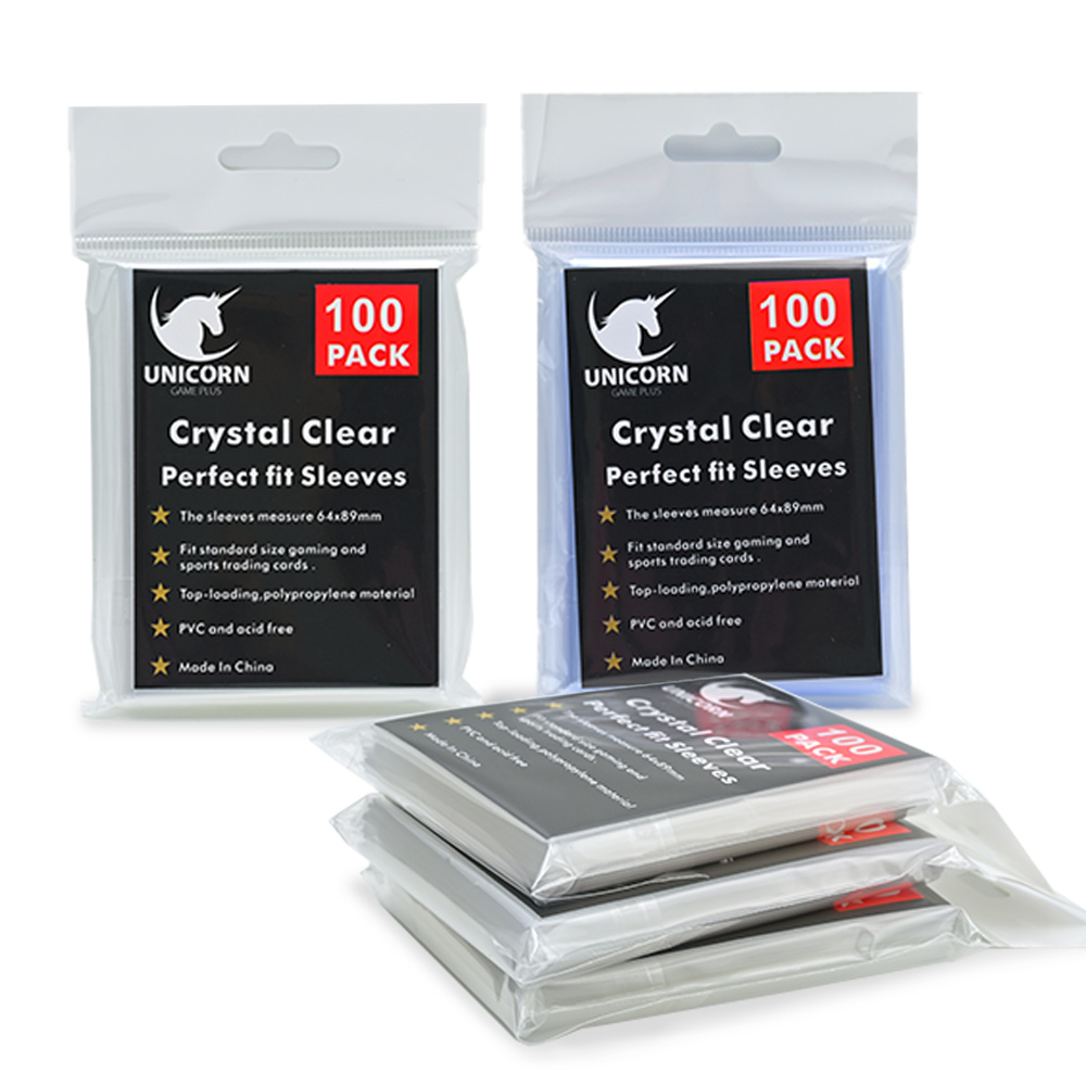 Collector Card Sleeve - 100pcs Trading Card Sleeves Soft Clear