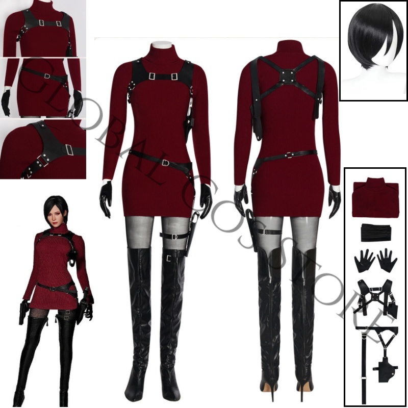 Cosplay Wig Colored - Movie Resident Evil 4 Remake Cosplay