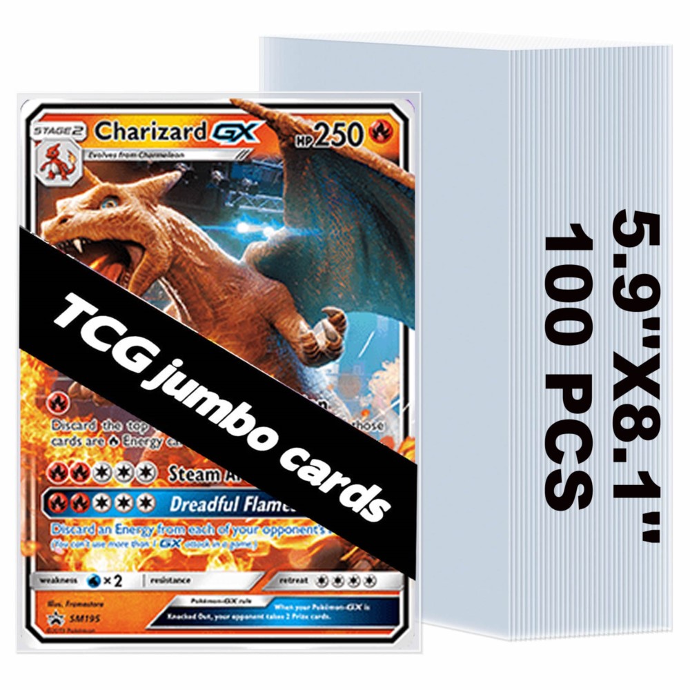 50-250pcs Transparent Jumbo Ca - огляд і ціна Collector Card Sleeve