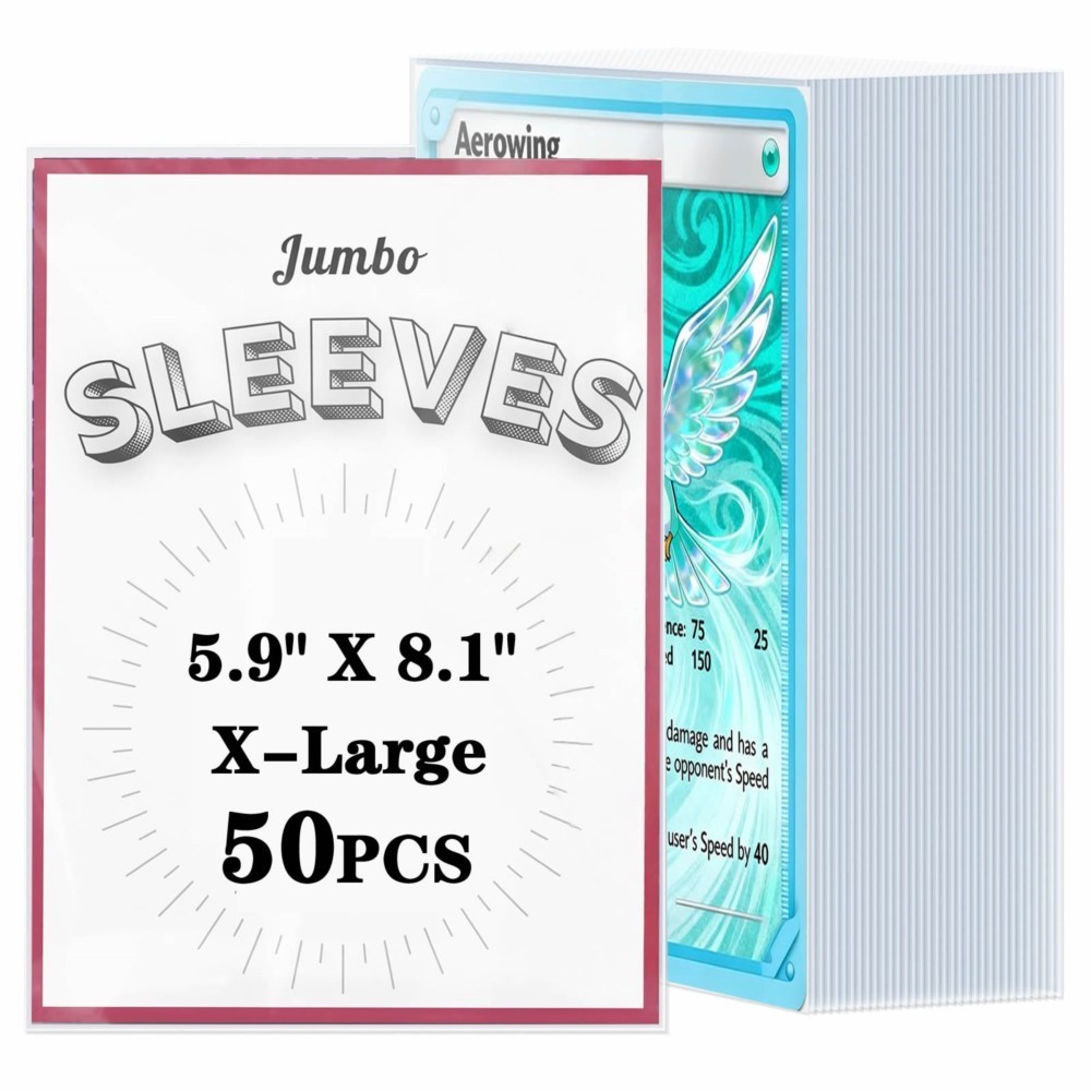50-250pcs Transparent Jumbo Ca - огляд і ціна Collector Card Sleeve