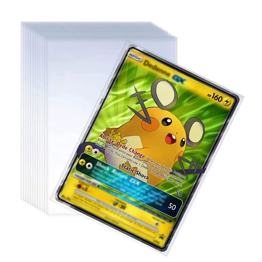 100Pcs Games Card Sleeves Tran - огляд і ціна Collector Card Sleeve