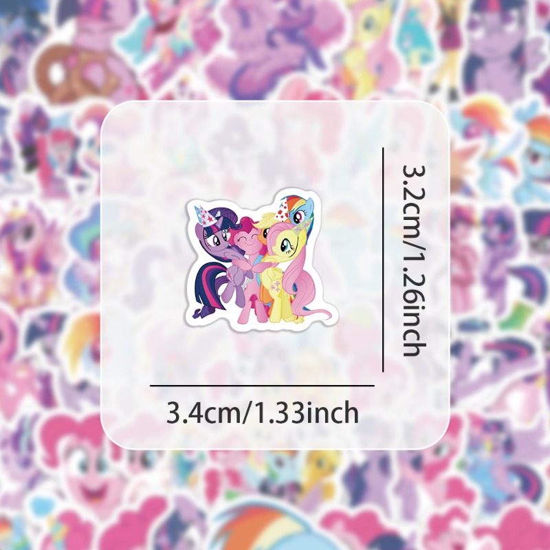 100pcs Cartoon My Little Ponys - огляд і ціна Free Anime Merchandise
