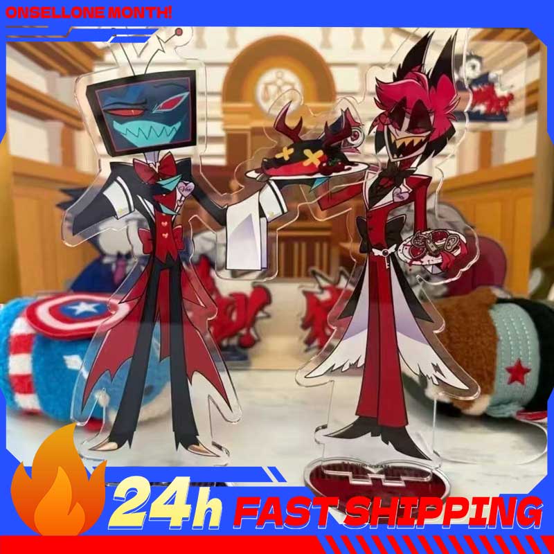 2pcs Hazbin Anime Peripherals  - огляд і ціна Acrylic Stand Figure