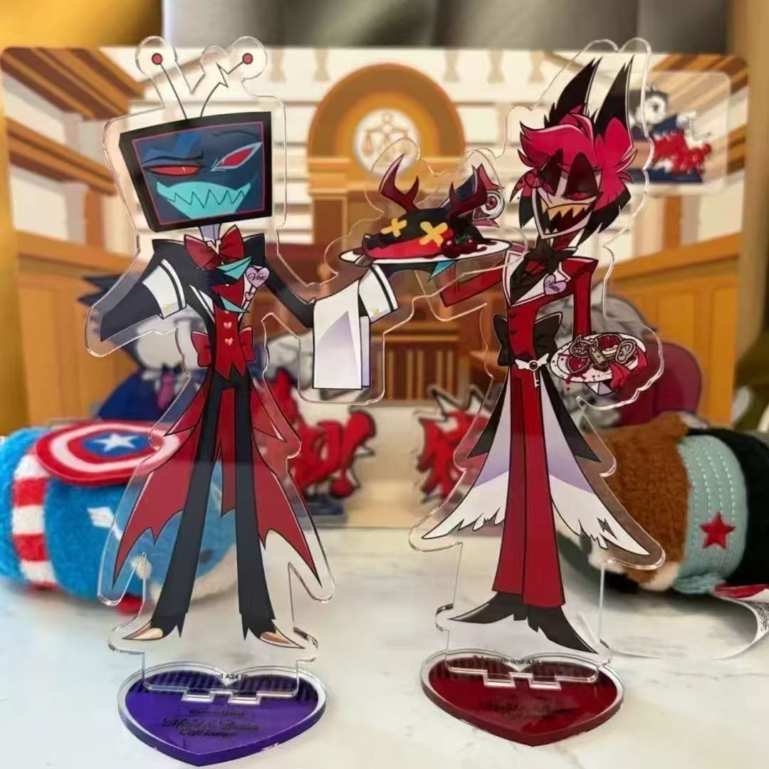 2pcs Hazbin Anime Peripherals  - огляд і ціна Acrylic Stand Figure