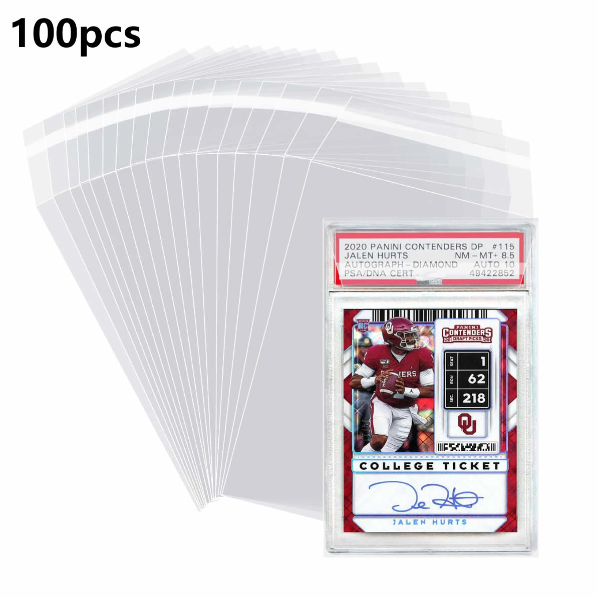 100pcs Sleeves For Graded Slab - огляд і ціна Collector Card Sleeve