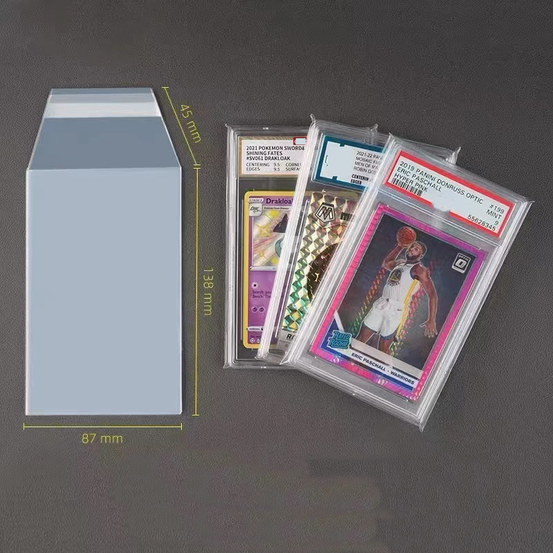 100pcs Sleeves For Graded Slab - огляд і ціна Collector Card Sleeve