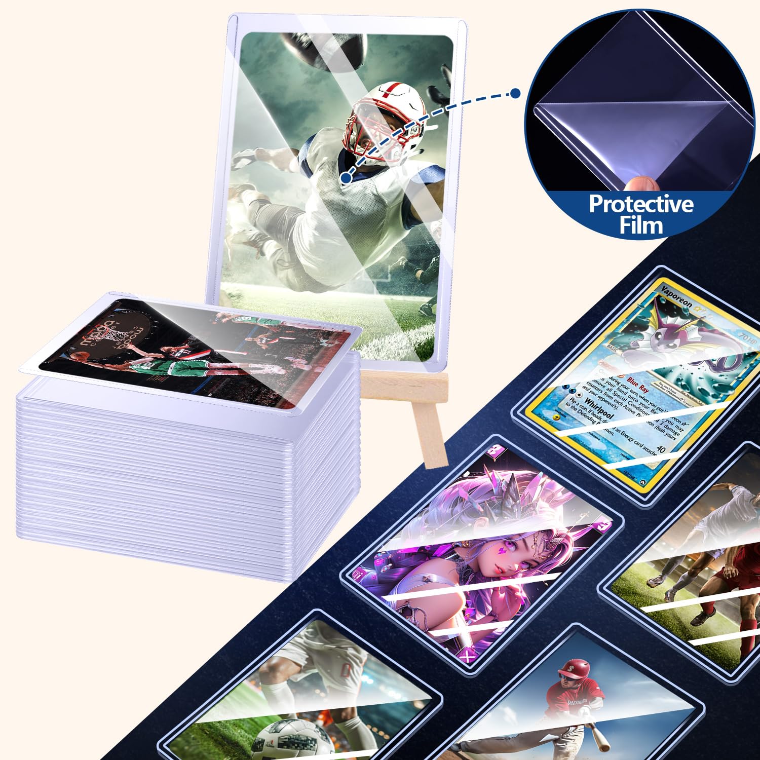 25-100pcs Hard Card Sleeves An - огляд і ціна Collector Card Sleeve